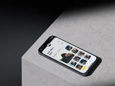 Hollywood Casting app cinema clean design layout mobile modern ui ux