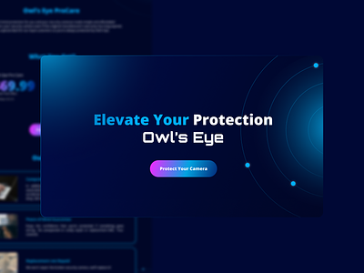 Owl's Eye Landing Page branding graphic design landingpage marketing webdesign