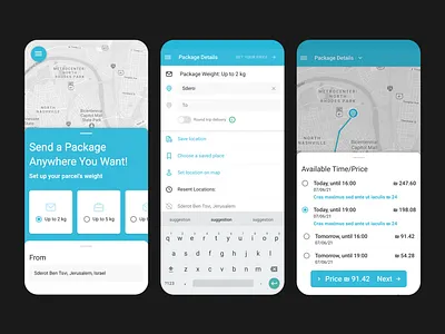 Crowdsourcing Delivery App ui ux