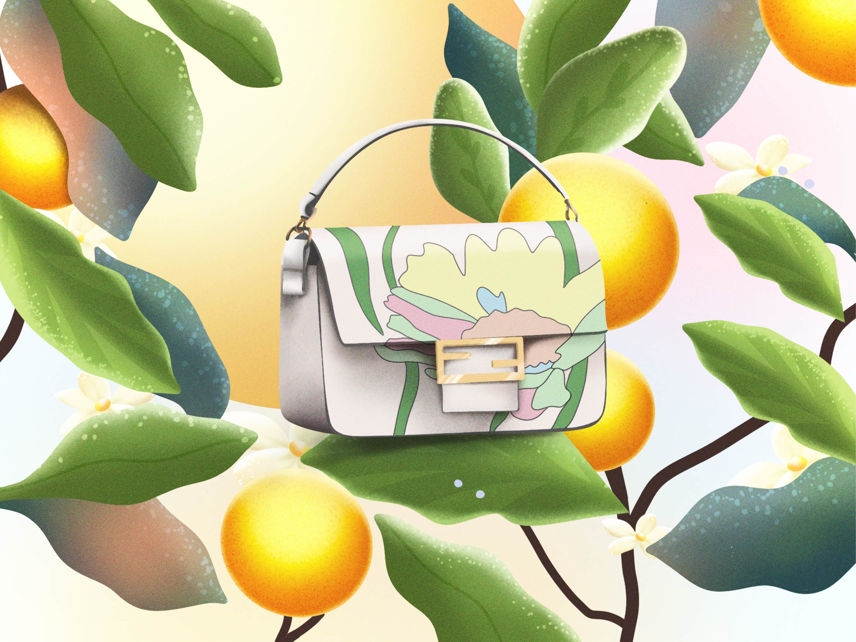 Orange Tree 2d abstract adobe adobe illustration adobe photoshop art artwork clean colorful creative design digital art fashion flat graphic design illustration minimal modern simple vector