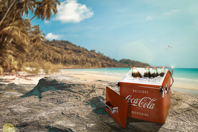 Coca-Cola Summer cocacola color grading design matte painting photo photo manipulation photoshop