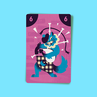 Cat Blues – Bagpiper art board game cat design game graphic design illustration print vector