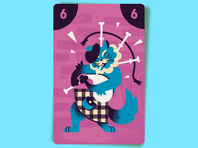 Cat Blues – Bagpiper art board game cat design game graphic design illustration print vector