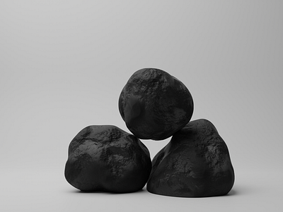 Coal | Charbon | Blender 3d asset black blender charbon coal cycles eevee noir render rendu tuto tutorial tutoriel youtube