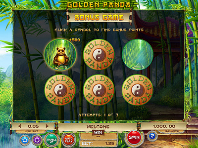 "Golden Panda" online slot gmae - Bonus Round design bonus bonus design bonus development bonus game bonus round casino bonus design digital art digital artist gambling gambling art gambling design game art game design graphic design panda bonus digital design panda slot slot design slot machine