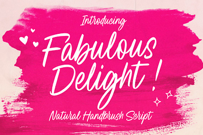 Fabulous Delight Handwritten Script branding design font identity illustration lettering logo type typography ui