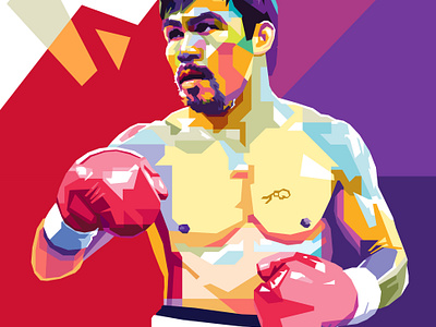 Manny Pacquiao Wpap pop art soccer