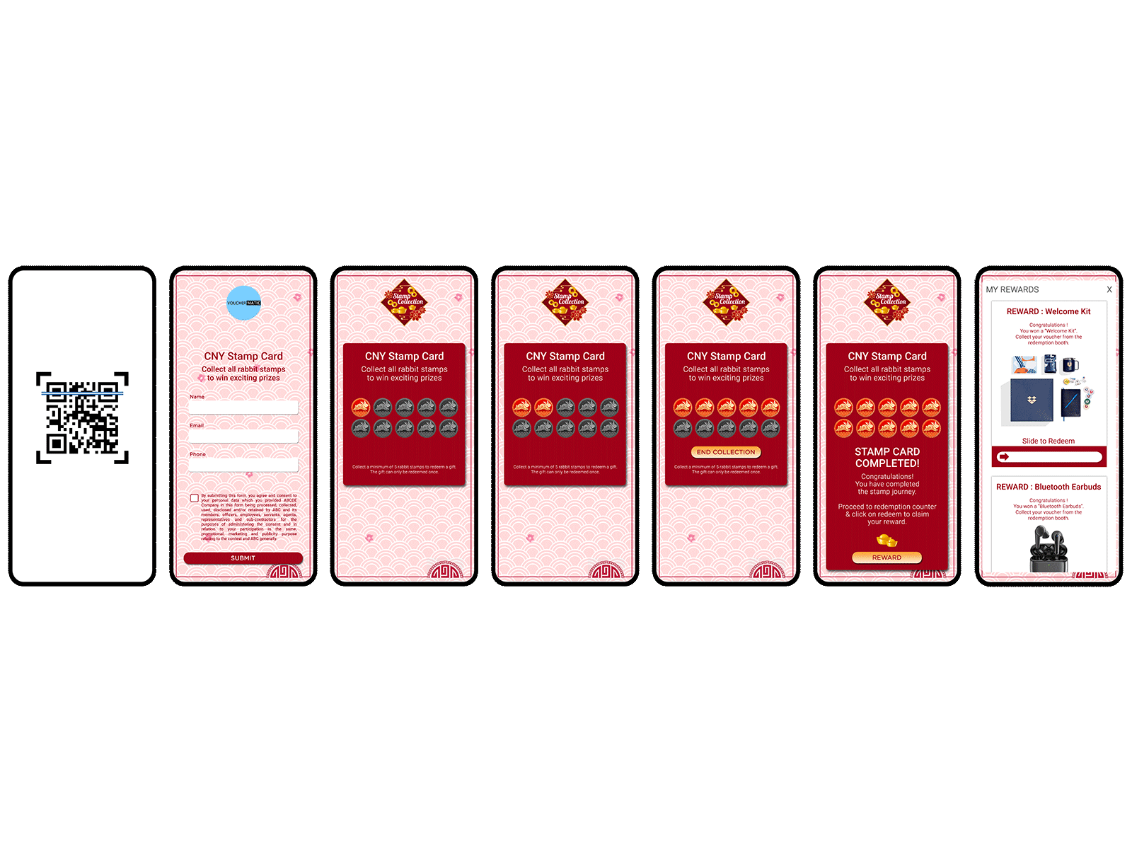 Stamp Card Game branding digital voucher evoucher gamification loyalty program reward stamp card game stamp collection stamp redemption user engagement voucher vouchermatic