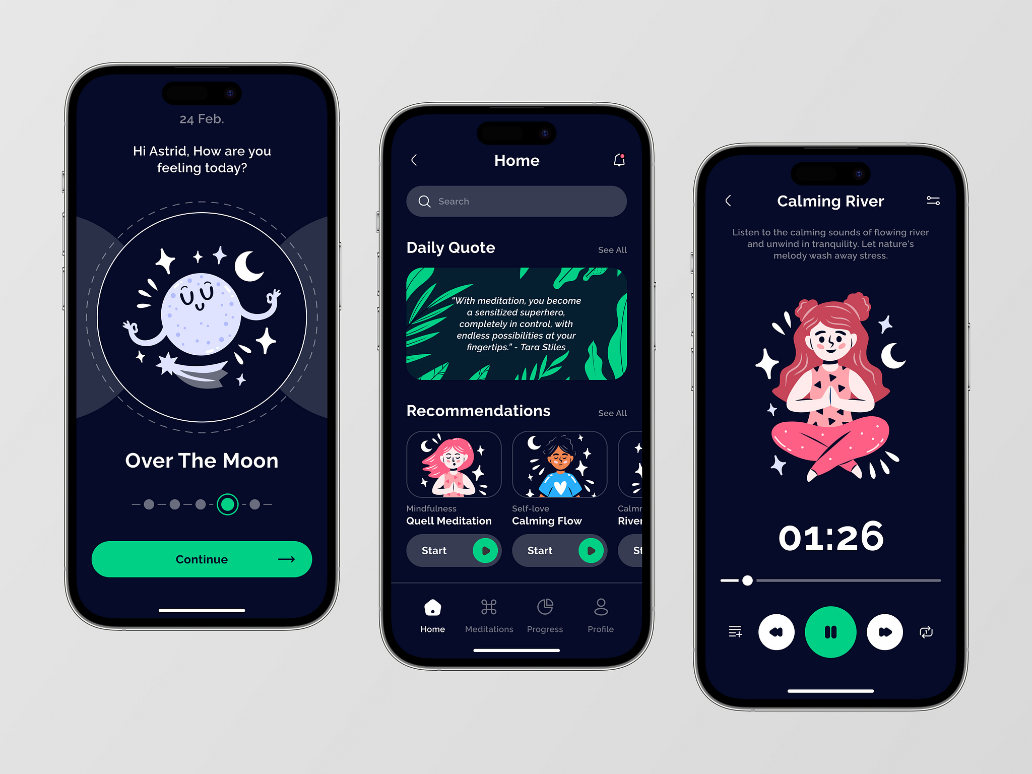 Meditation Mobile App by Jakub Janura 👽 on Dribbble