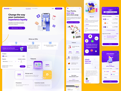 RewardsWeb - Loyalty Program Rewards App 3d app design financial services loyalty fintech loyalty benefits loyalty payment infrastructure loyalty program loyalty rewards product design rewards ui user experience user interface ux ux ui