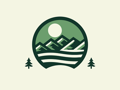 Pikake National Park Logo design graphic design green illustration logo national park nature park trees vector