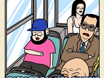 TURU. GOING SOMEWHERE. cartoon cartoon poster cute cartoon design graffiti graphic design illustration poster turu always visual