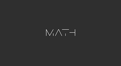 Math branding graphic design logo