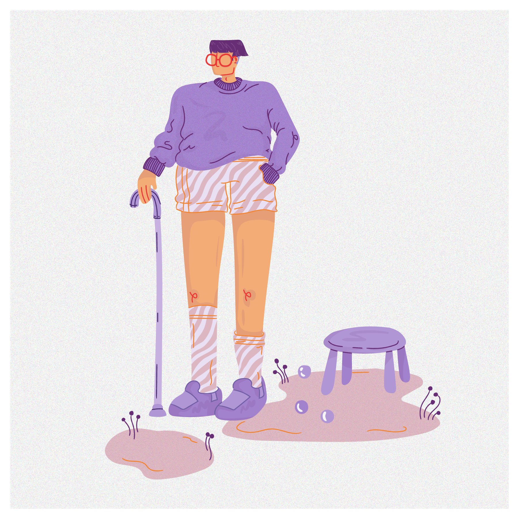 Illustration in Progress for LGBTQ DVA digital art digital illustration disability awareness diversity drawing dva illustration inclusion lgbtq modern illustrations.