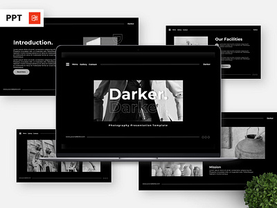 Darker - Photography Powerpoint Templates art black camera infographic interior minimalism minimalist monochrome photography picture portfolio powerpoint presentation studio template white