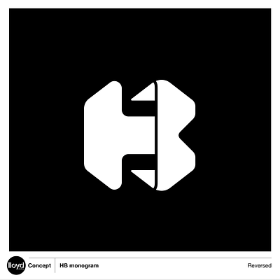 HB icon reversed branding design graphicdesign icon initials logo monogram
