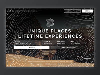 Exotic Airbnb Clone Landing Page landing page traveling ui web design