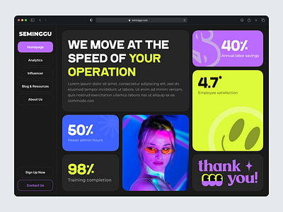 KOL Website⚡️ agency branding darkmode dashboard design graphic design modern ui ux website