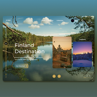 Finland Web Design 3d animation app appdesign branding design graphic design illustration logo motion graphics ui uidesign ux uxdesign