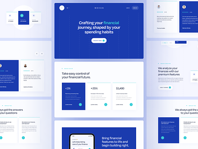 Nexus - Finance Website clean company consultant finance financial landing landing page minimal minimalist modern saas slab slabdsgn website white space