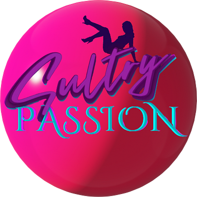 Sultry Passion adult entertainer colorful graphic design layered logo pink silhouette text