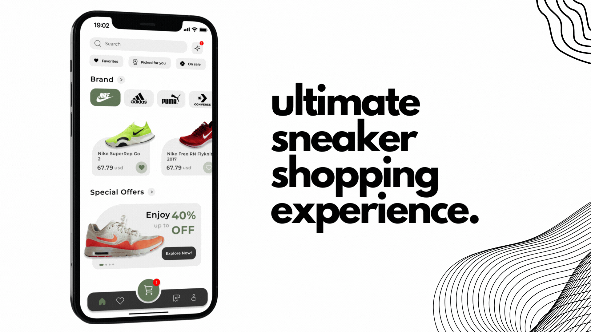 UI/UX AI-Powered Sneaker Shopping Concept animation app branding sneakers ui ux