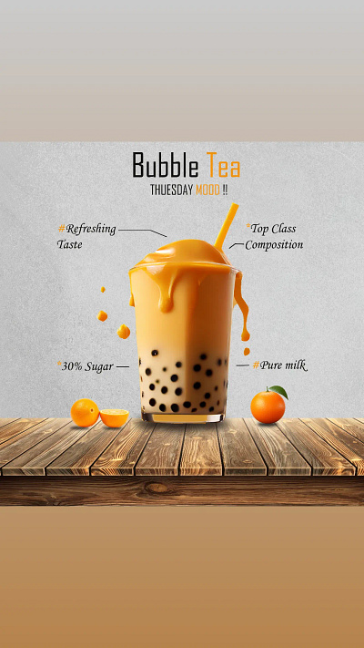 Bubble tea poster