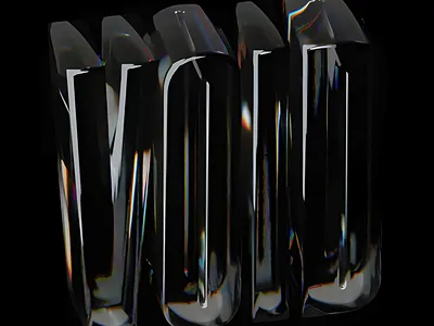 Void glass 3d animation branding graphic design logo motion graphics ui