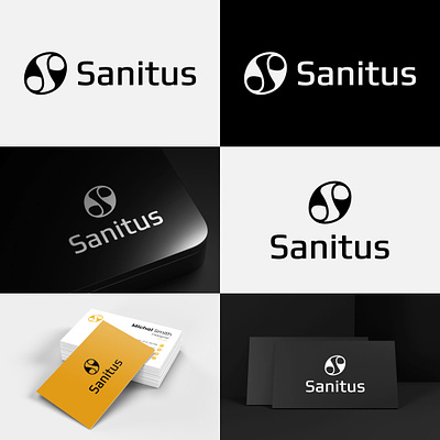 Sanitus s letter logo and brand identity design. letter logo logo logo design s letter logo s logo
