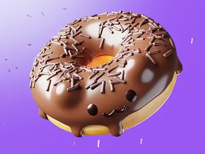 Donut 3d animation blender motion graphics