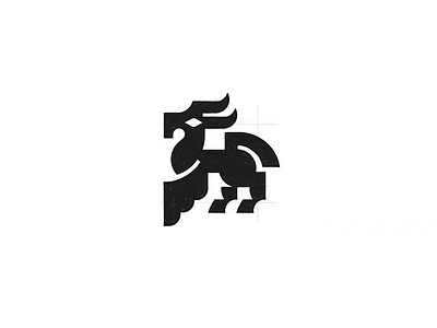 Mythical Horse Wyvern Creature logomark design process 3d animation branding creature logo design graphic design illustration logo logo design logo designer logodesign minimalist logo minimalist logo design motion graphics ui