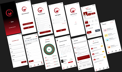 Blood Donation App adobe xd app design app screens branding figma figma ui ux graphic design mobile app mobile ui product design ui ui design ui ux ux design web design website design