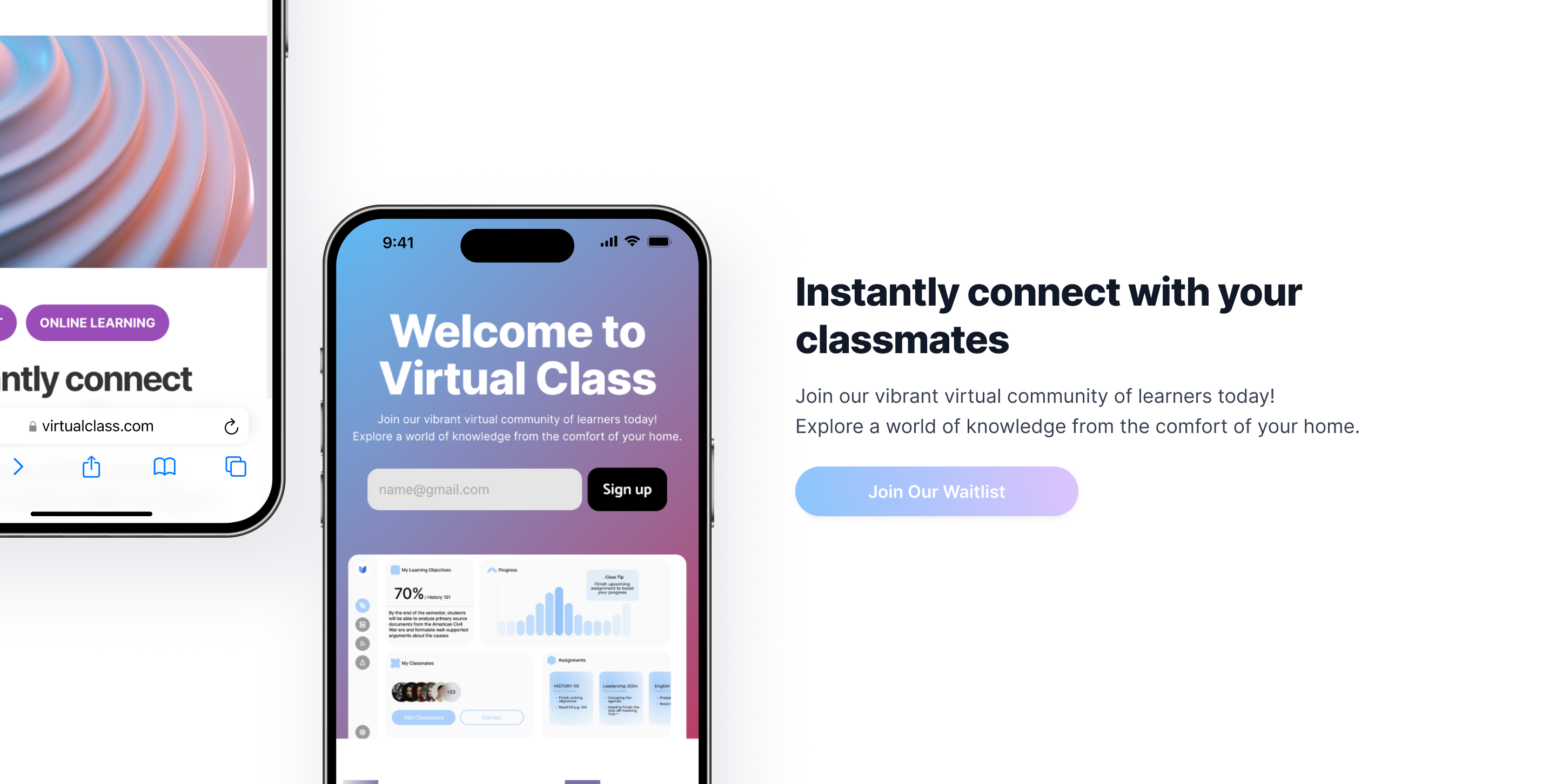 Virtual Class Hero Image ui