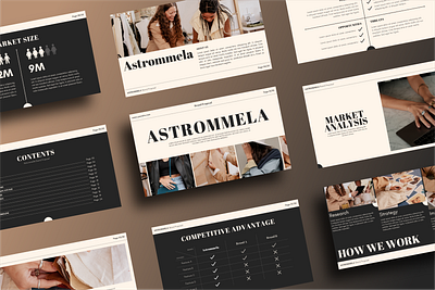 ASTROMMELA - Brand Proposal Presentation Template canva proposal