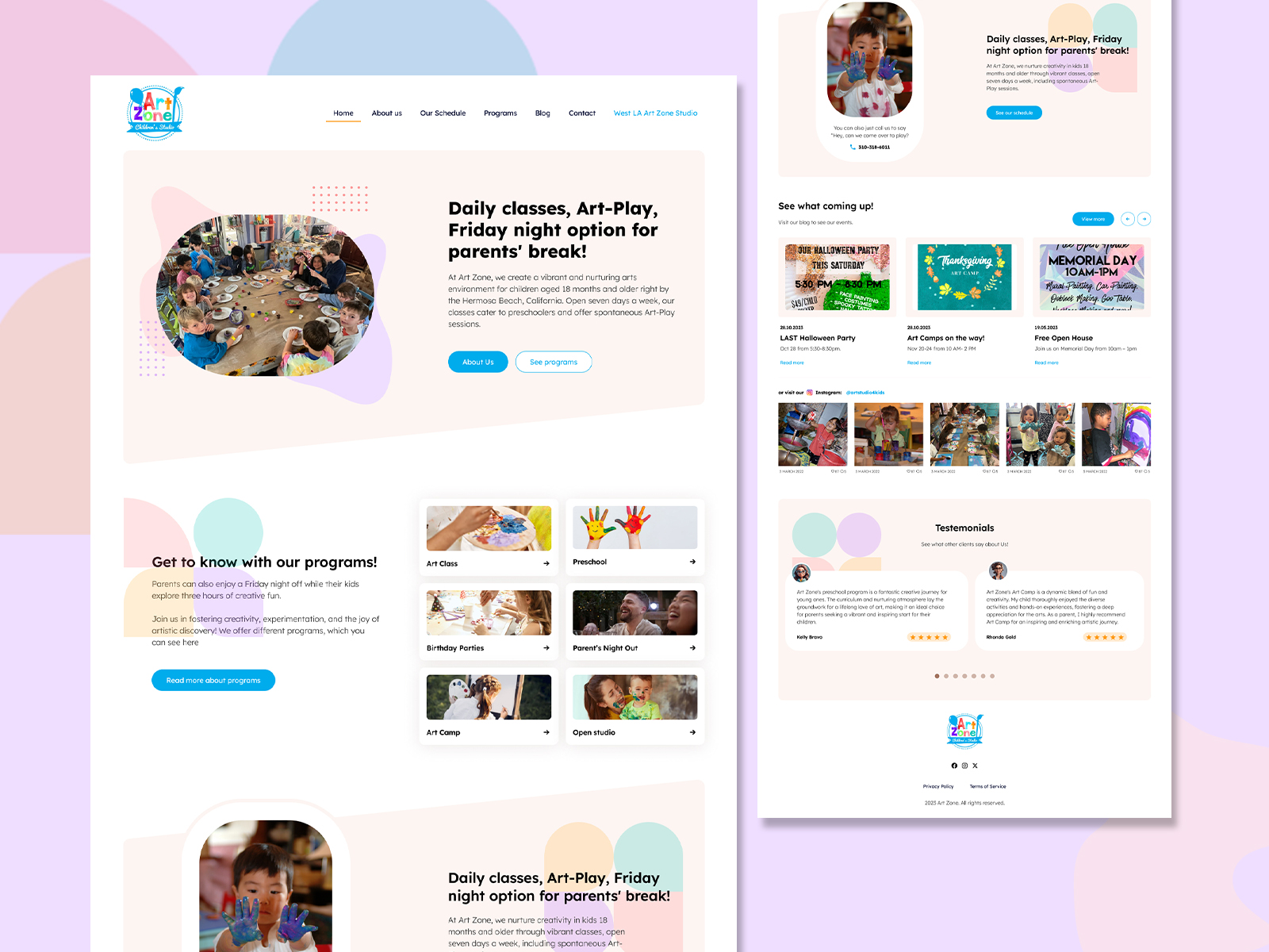 ArtZone WordPress Web Design By DreamHost Pro Services On Dribbble