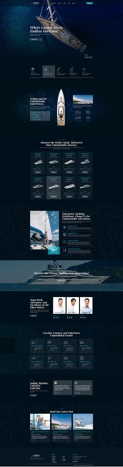 Yacht Club Landing Page/Website boat rental landing page boat rental website elementor elementor design elementor landing page elementor pro elementor website landing page design responsive design squeeze page design web design website design wordpress wordpress landing page wordpress website yacht club landing page yacht club website