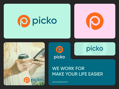 picko - Logo Design Concept app brand identity branding clever concept design designer portfolio finance fintech letter p logo logo designer modern money pay payment saas secure technology trust