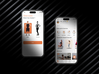 Mighty Fitness - Fitness & Diet App With AI Fitbot ai ai app app design dark design diet fit fitness ios mobile trend uiux website widgets workout