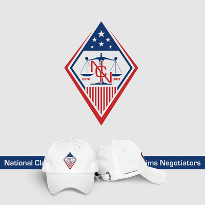 Logo emblem for hat america embroidery flag hat logo usa