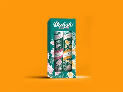 Package Design for Batista beauty brand branding cosmetic design digital digital art dry shampoo feminine graphic design hair care hair product identity branding illustration modern natural organic package package design shampoo