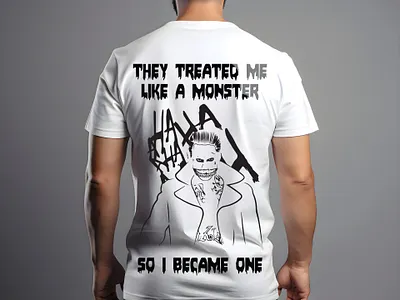 Fantasy t-shirt design with joker . branding graphic design illustration t shirt t shirt design vector