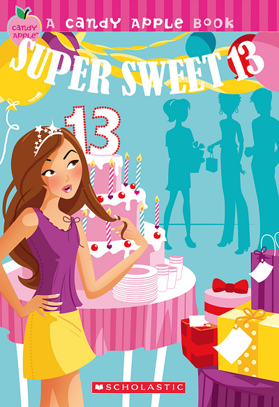 Teen Novel Cover Illustration for book series by Scholastic book cover designer book covers book illustration girlie party teen teen novel vector vector illustration