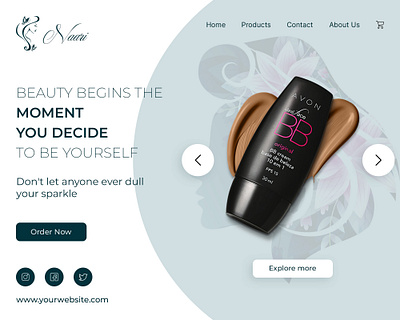 Beauty Banner advertisement banner banner beauty care beauty landing page branding graphic design landing page landing page ui logo ui