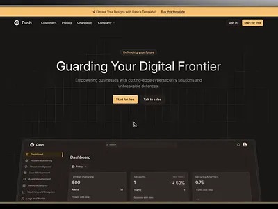 Dash - SaaS Framer Template dark mode design framer framer template mobile product design template ui ux web design