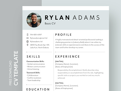 Basic CV Free Google Docs Template basic basic curriculum vitae basic cv basic cv template basic resume curriculum curriculum vitae cv cv template cvs docs google google docs cv template resume template vitae