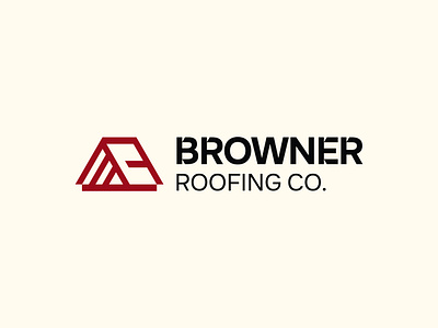 Browner Roofing Co. Visual Identity brand identity branding business construction design graphic design logo logo design minimal modern roofing