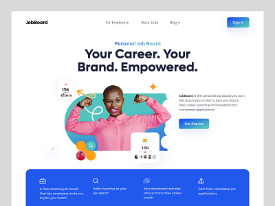 JobBoard Website design interface product service startup ui ux web website