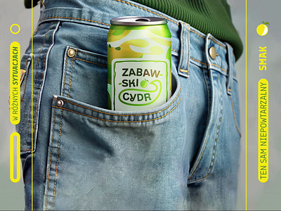 ZABAWSKI CYDR / social media 3d apple beer branding can cider composition craft eco fermentation fun graphic design green jar juice label logo motion graphics