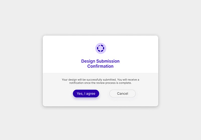 Design for a confirmation dialogue for an iPad app branding design figma graphic design illustration logo ui ux vector