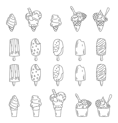 Figbruary: Feb 29 - Ice Cream figma illustration